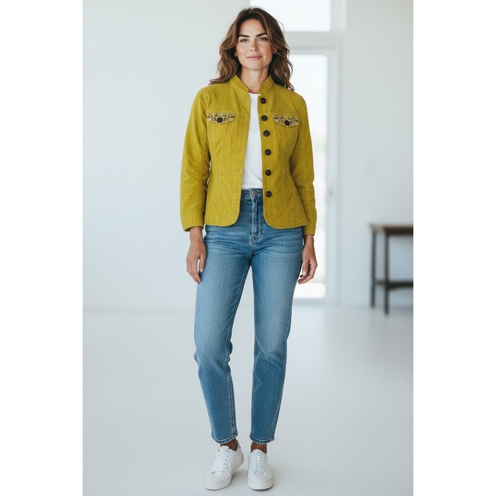 Prosper & Devine Embellished with Rhinestone Cotton Blend Jacket size S